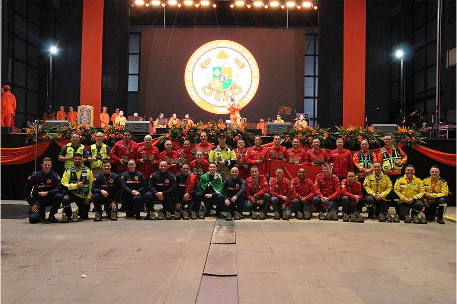 Bombeiros Voluntários de Concórdia se destacam em desafio nacional de resgate veicular e trauma, em Cuiabá
